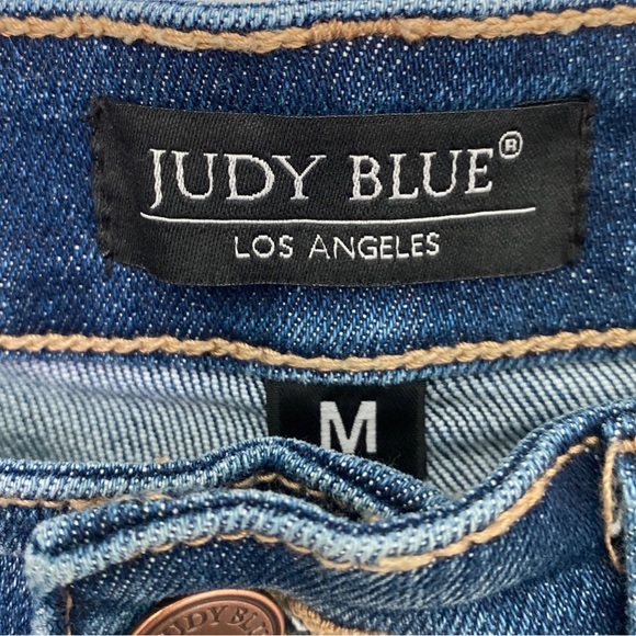 Judy Blue Beach Splash Denim Jean Shorts  Size Medium NWT - Picture 6 of 9